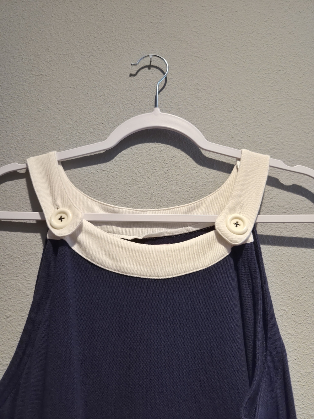 Lilly Pulitzer Navy Dress with Cream Trim and Pink Label - Picture 2 of 4